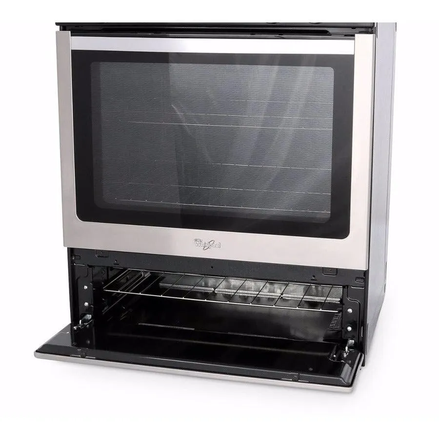 Whirlpool 30-in 4 Burners 5.1-cu ft Freestanding Gas Range (Stainless Steel), photo 2 of 8