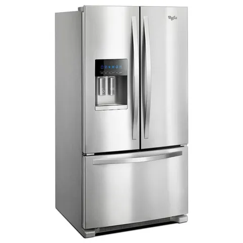 24.7-cu ft 3-Door Standard-Depth 36-in French Door Refrigerator with Exterior Ice and Water Dispenser - Fingerprint Resistant Stainless Steel