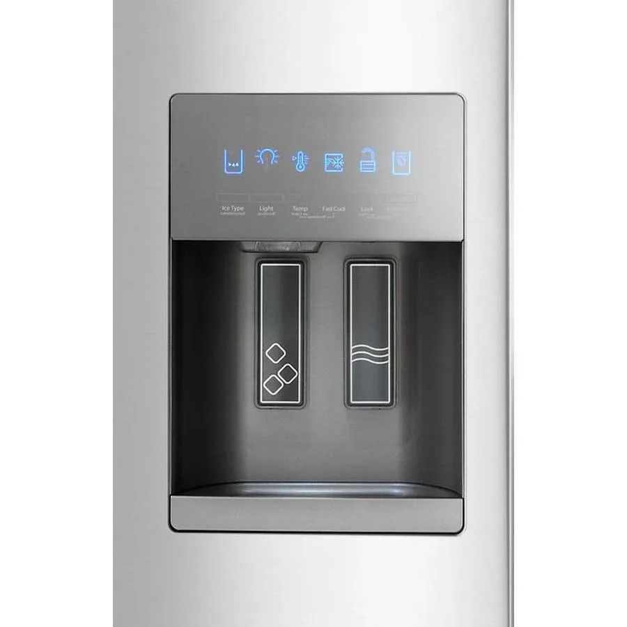 Whirlpool 24.7-cu ft 3-Door Standard-Depth 36-in French Door Refrigerator with Exterior Ice and Water Dispenser - Fingerprint Resistant Stainless Steel, photo 3 of 13