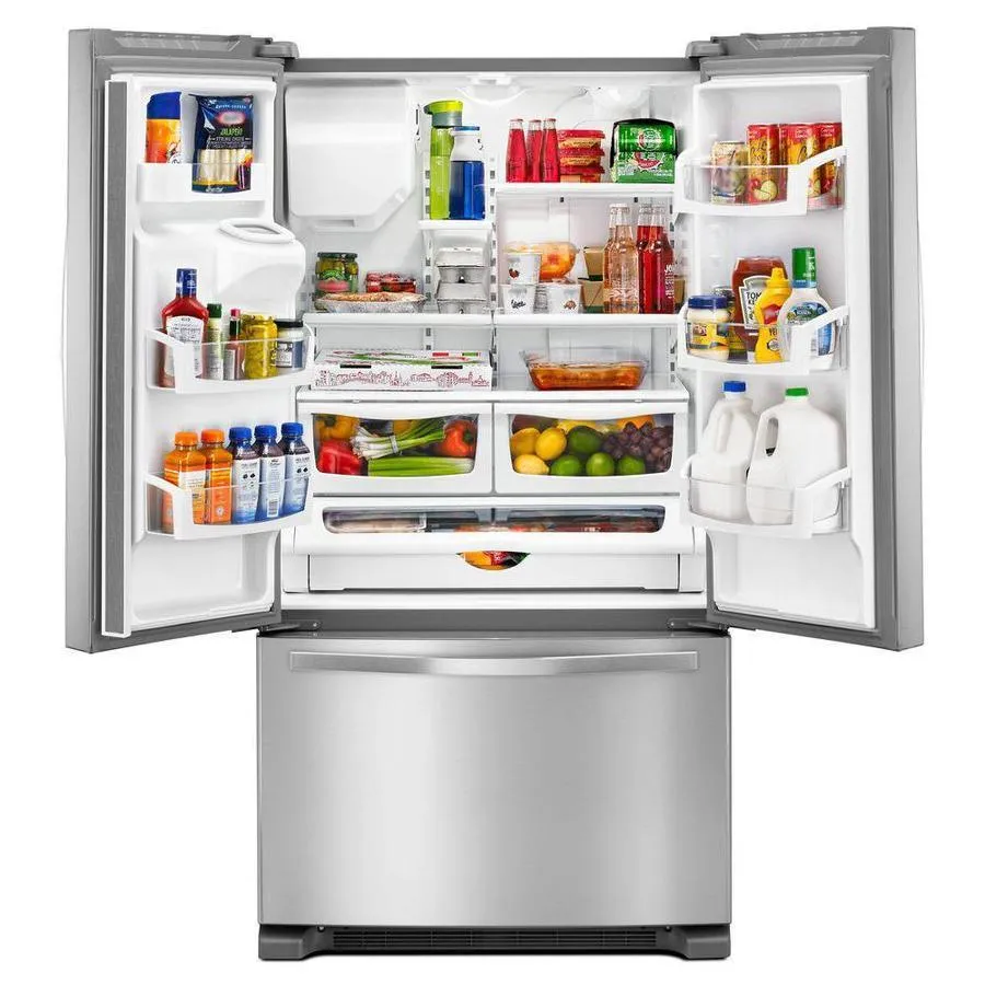 Whirlpool 24.7-cu ft 3-Door Standard-Depth 36-in French Door Refrigerator with Exterior Ice and Water Dispenser - Fingerprint Resistant Stainless Steel, photo 7 of 13