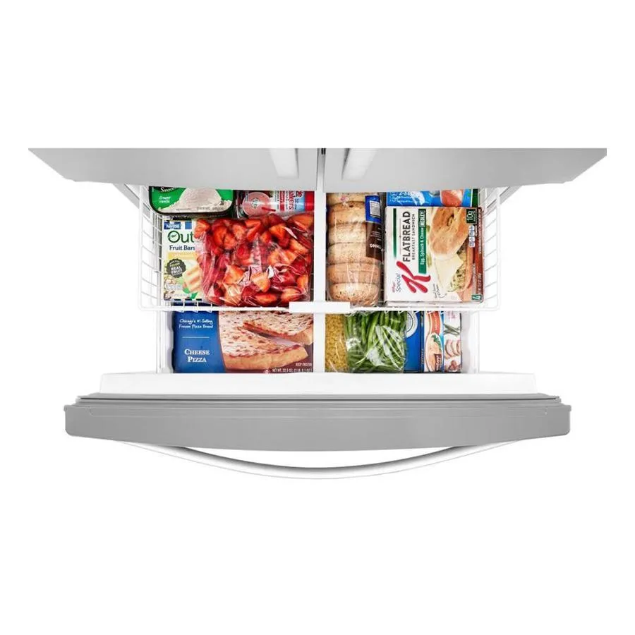 Whirlpool 24.7-cu ft 3-Door Standard-Depth 36-in French Door Refrigerator with Exterior Ice and Water Dispenser - Fingerprint Resistant Stainless Steel, photo 6 of 13