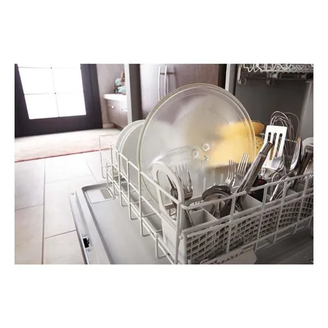 55-Decibel Front Controls 24-in Built-In Dishwasher with 1-Hour Wash Cycle - Black