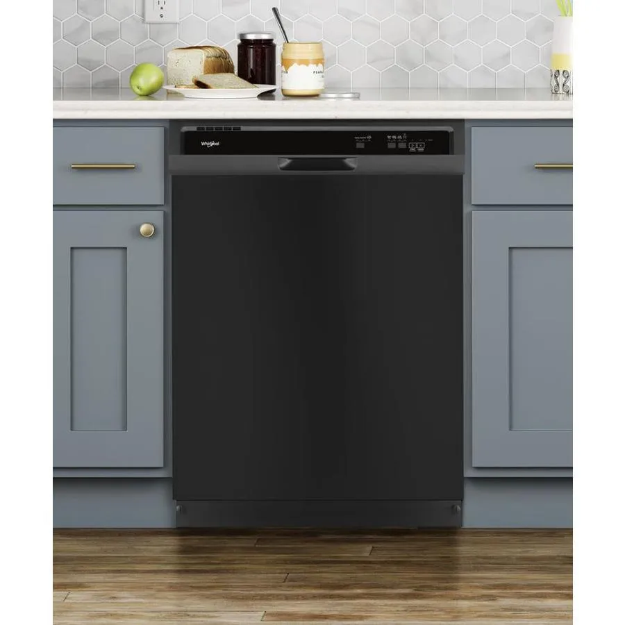 Whirlpool 55-Decibel Front Controls 24-in Built-In Dishwasher with 1-Hour Wash Cycle - Black, photo 5 of 10