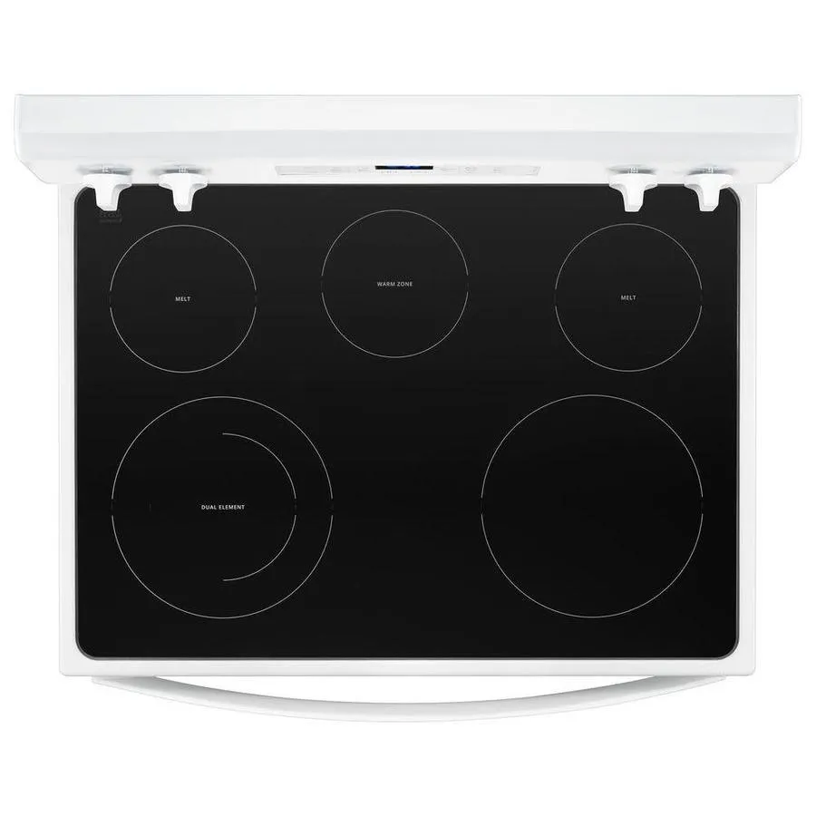 Whirlpool 30-in Smooth Surface 5 Elements 5.3-cu ft Steam Cleaning Freestanding Electric Range (White), photo 4 of 14