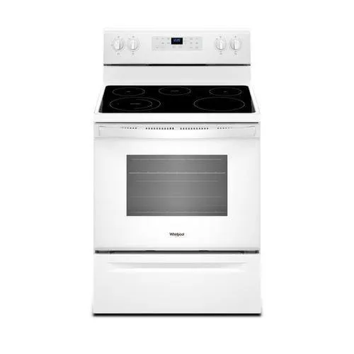 Whirlpool 30-in Smooth Surface 5 Elements 5.3-cu ft Steam Cleaning Freestanding Electric Range (White), photo 10 of 14