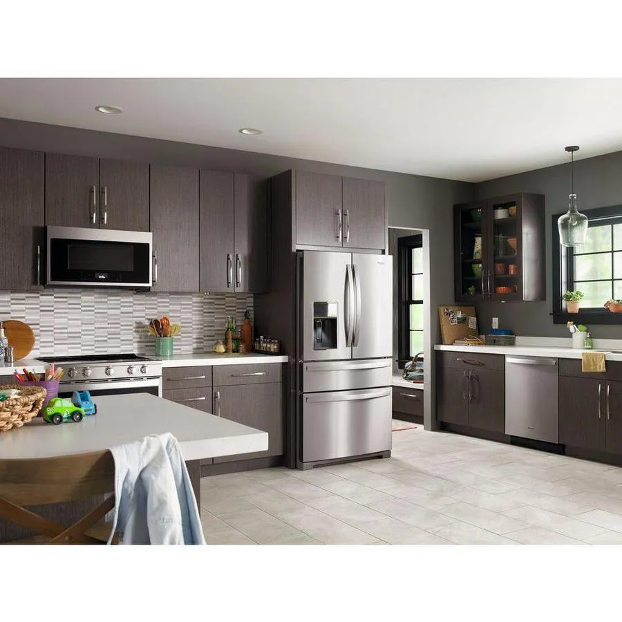 Whirlpool 26.2-cu ft 4-Door 36-in French Door Refrigerator with Exterior Drawer - Fingerprint Resistant Stainless Steel, photo 8 of 11