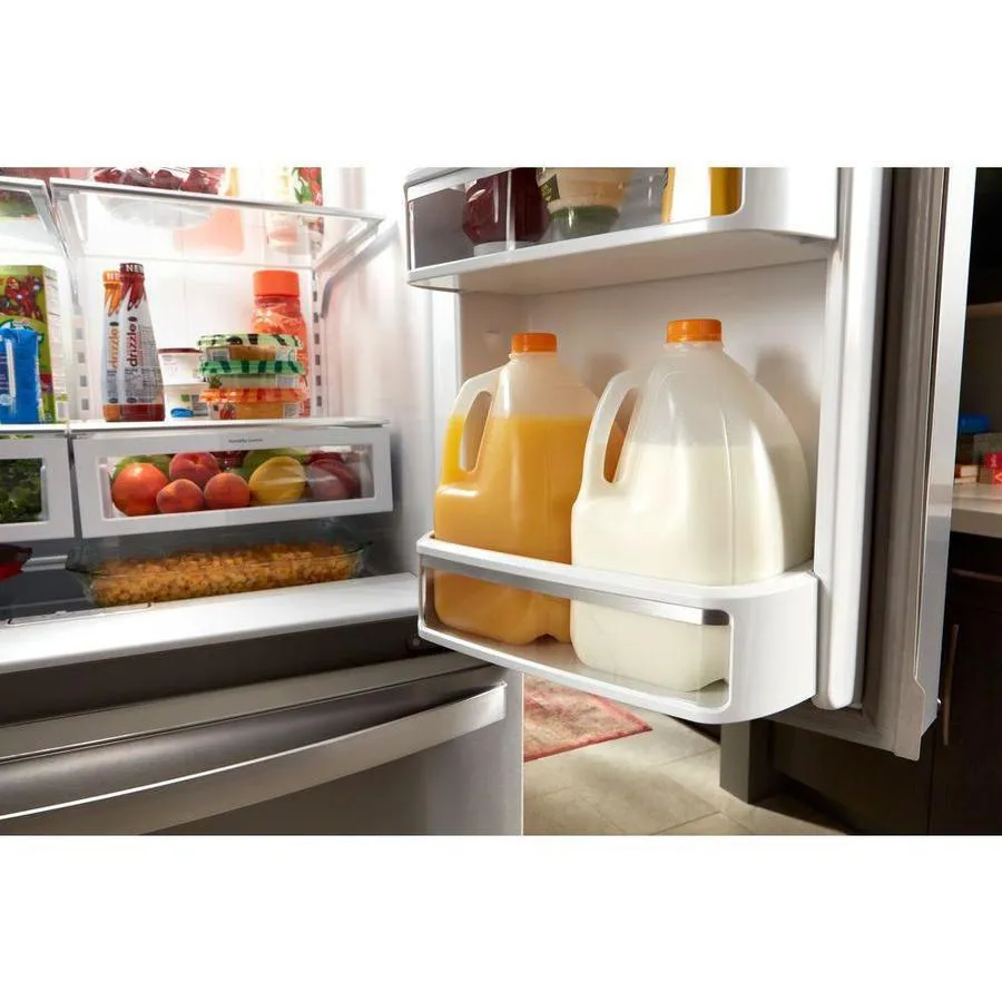 Whirlpool 24.5-cu ft 4-Door 36-in French Door Refrigerator with Exterior Ice and Water Dispenser - Fingerprint Resistant Stainless Steel, photo 3 of 13