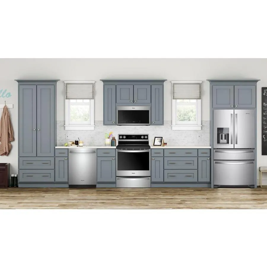 Whirlpool 24.5-cu ft 4-Door 36-in French Door Refrigerator with Exterior Ice and Water Dispenser - Fingerprint Resistant Stainless Steel, photo 9 of 13