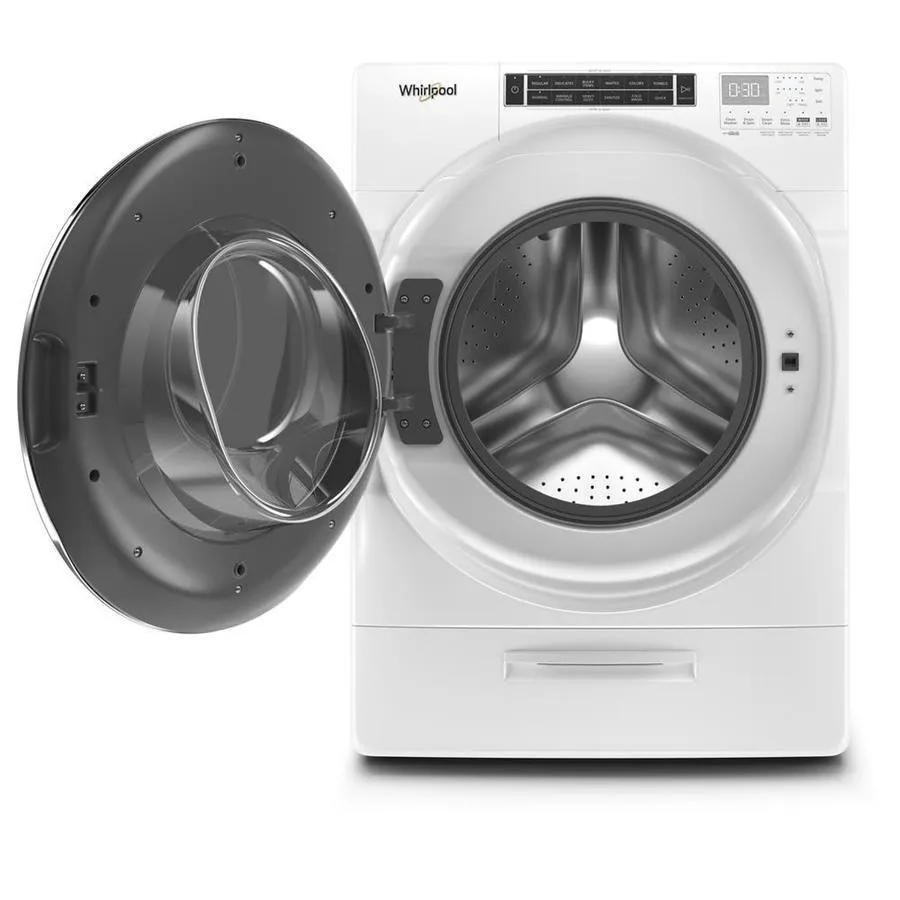 Whirlpool 5.0-cu ft High-Efficiency Front Load Washer with Load and Go XL Dispenser - White, photo 2 of 10