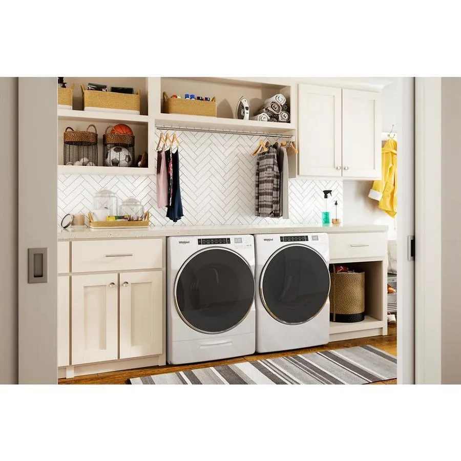 Whirlpool 5.0-cu ft High-Efficiency Front Load Washer with Load and Go XL Dispenser - White, photo 7 of 10
