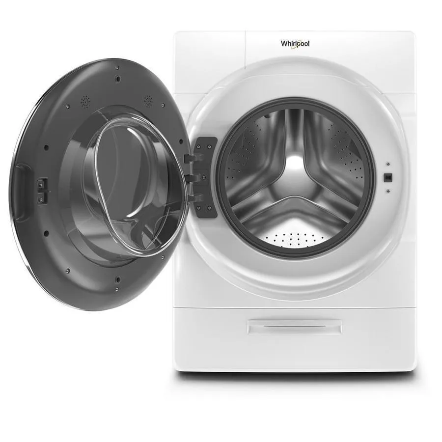 Whirlpool 5.0-cu ft Smart High-Efficiency Front Load Washer with Load and Go XL Plus Dispenser - White, photo 2 of 11