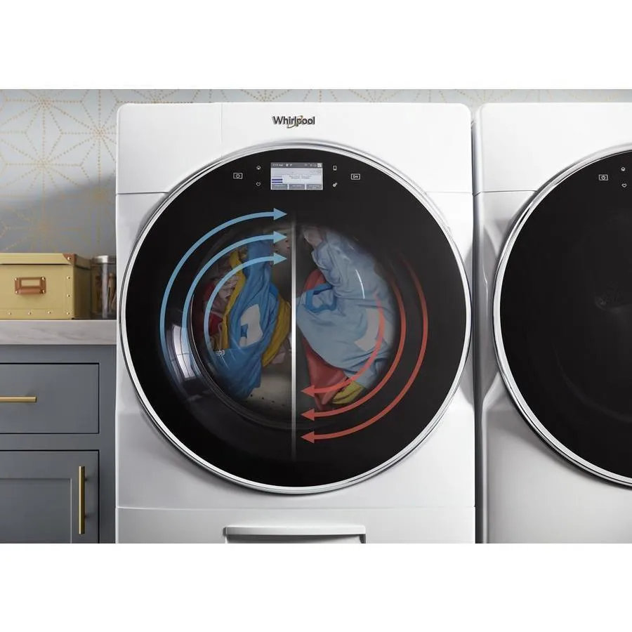 Whirlpool 5.0-cu ft Smart High-Efficiency Front Load Washer with Load and Go XL Plus Dispenser - White, photo 7 of 11