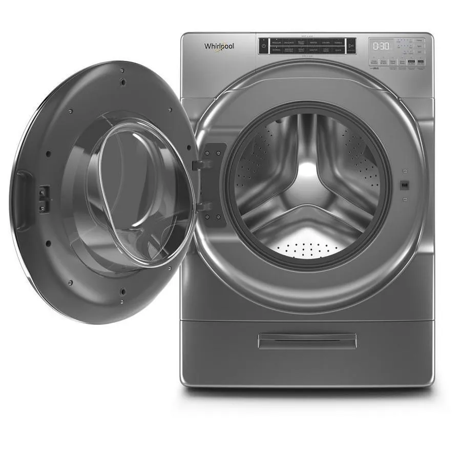 Whirlpool 5.0-cu ft High-Efficiency Front Load Washer with Load and Go XL Dispenser - Chrome Shadow, photo 2 of 10