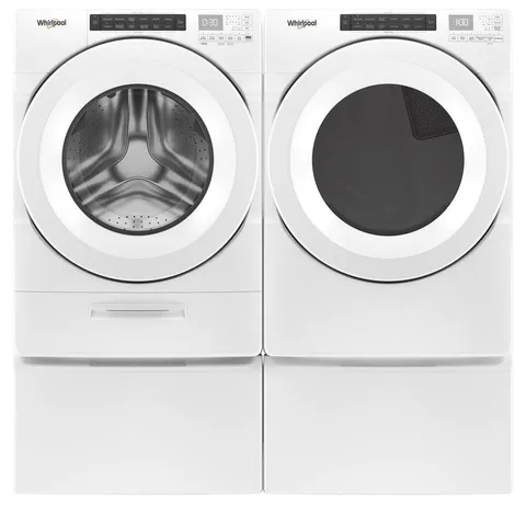 7.4-cu ft Front Load Stackable Vented Electric Dryer with Intuitive Controls - White