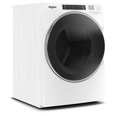 7.4-cu ft Front Load Stackable Vented Electric Dryer with Steam Cycles - White