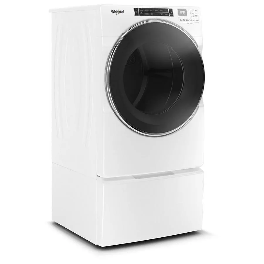 Whirlpool 7.4-cu ft Front Load Stackable Vented Electric Dryer with Steam Cycles - White, photo 3 of 11