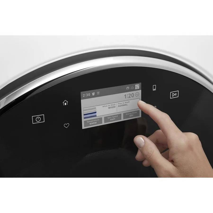 Whirlpool Smart 7.4-cu ft Reversible Side Swing Door Stackable Steam Cycle Gas Dryer (White) ENERGY STAR, photo 9 of 12