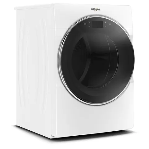 Smart 7.4-cu ft Reversible Side Swing Door Stackable Steam Cycle Gas Dryer