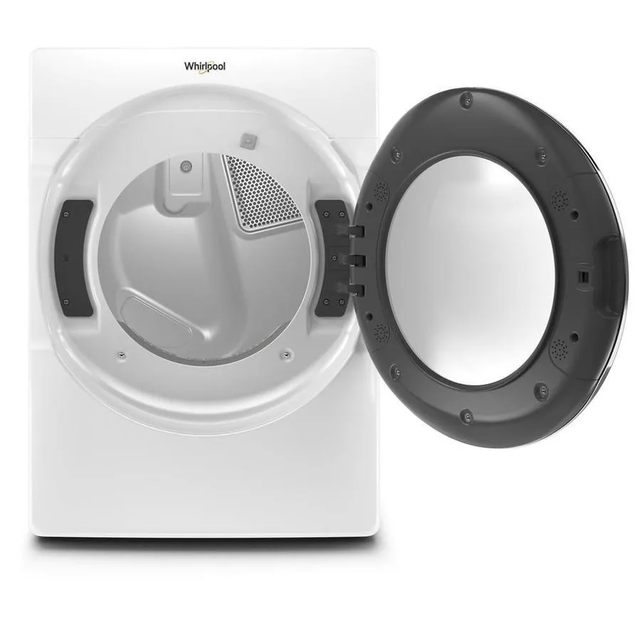 Whirlpool Smart 7.4-cu ft Reversible Side Swing Door Stackable Steam Cycle Gas Dryer (White) ENERGY STAR, photo 2 of 12