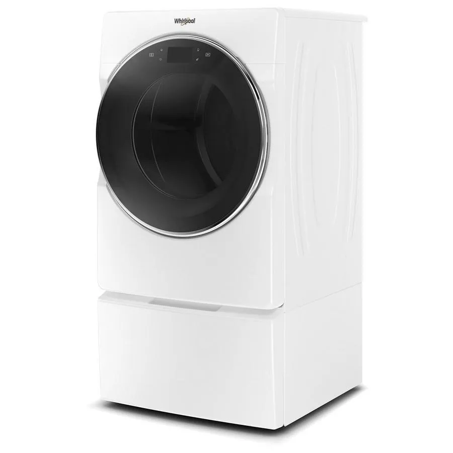 Whirlpool Smart 7.4-cu ft Reversible Side Swing Door Stackable Steam Cycle Gas Dryer (White) ENERGY STAR, photo 3 of 12