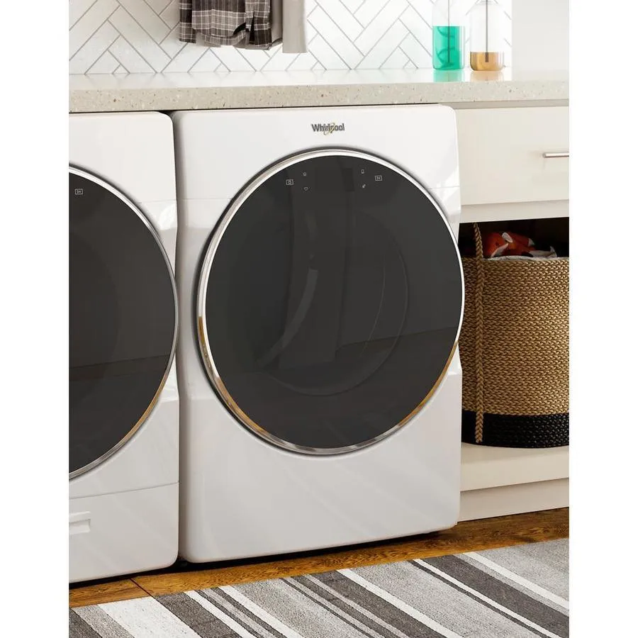 Whirlpool Smart 7.4-cu ft Reversible Side Swing Door Stackable Steam Cycle Gas Dryer (White) ENERGY STAR, photo 7 of 12
