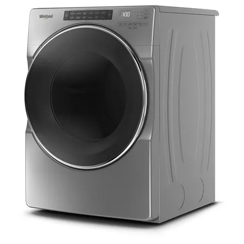 7.4-cu ft Smart Capable Stackable Vented Electric Dryer with Steam Cycles - Chrome Shadow