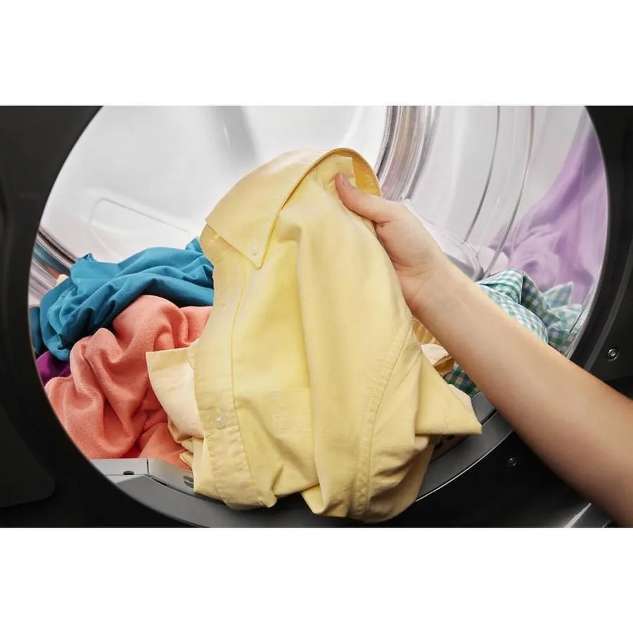 Whirlpool 7.4-cu ft Smart Capable Stackable Vented Electric Dryer with Steam Cycles - Chrome Shadow, photo 5 of 11