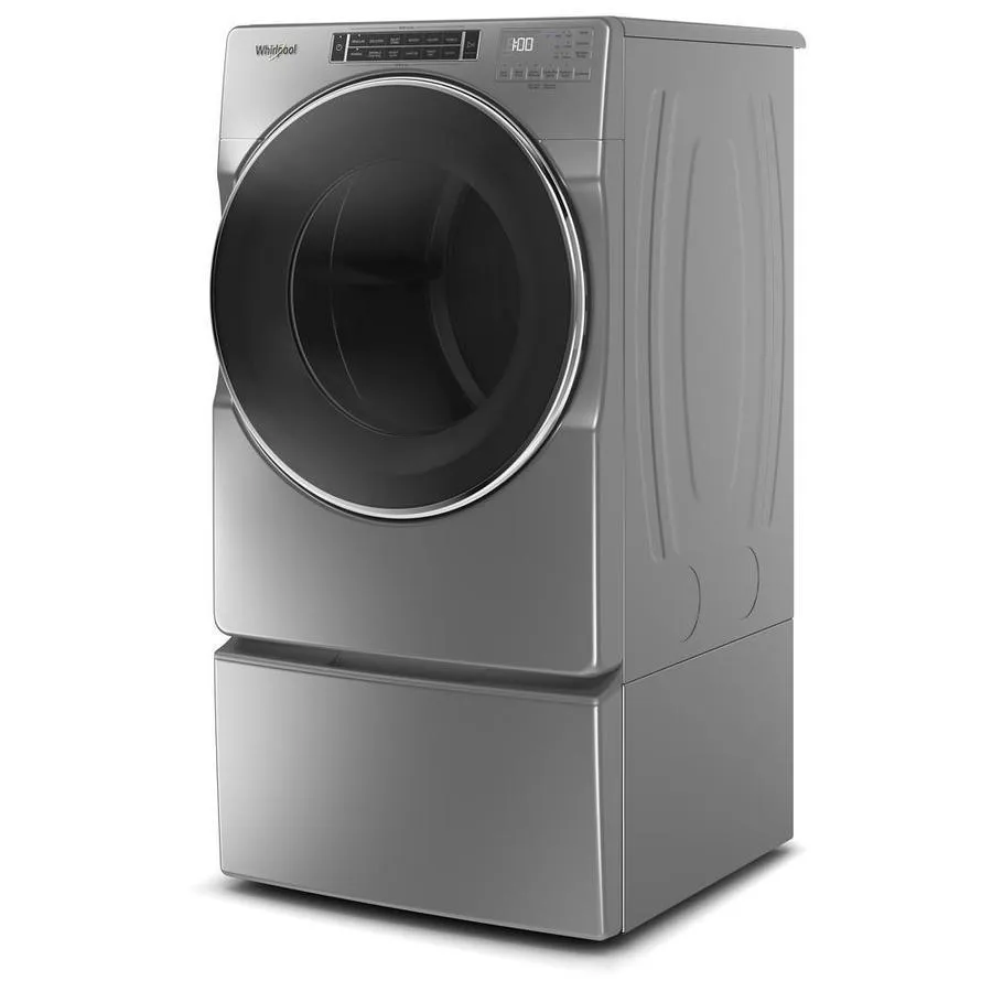 Whirlpool 7.4-cu ft Front Load Stackable Vented Electric Dryer with Steam Cycles - Chrome Shadow, photo 3 of 11