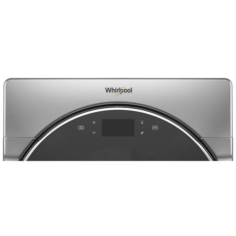 Whirlpool 7.4-cu ft Smart Front Load Stackable Vented Electric Dryer - Chrome Shadow, photo 4 of 12