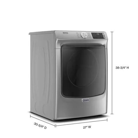 7.3-cu ft Reversible Side Swing Door Stackable Gas Dryer