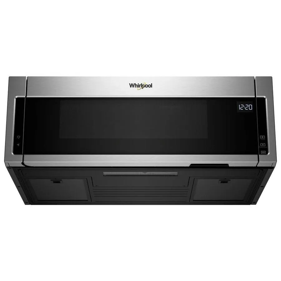 Whirlpool 1.1-cu ft Low Profile Over-the-Range Microwave in Stainless Steel, photo 2 of 11