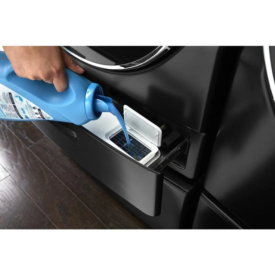 Whirlpool 5.0-cu ft Smart Capable High-Efficiency Front Load Washer with Load and Go XL Plus Dispenser - Black Shadow, photo 9 of 11