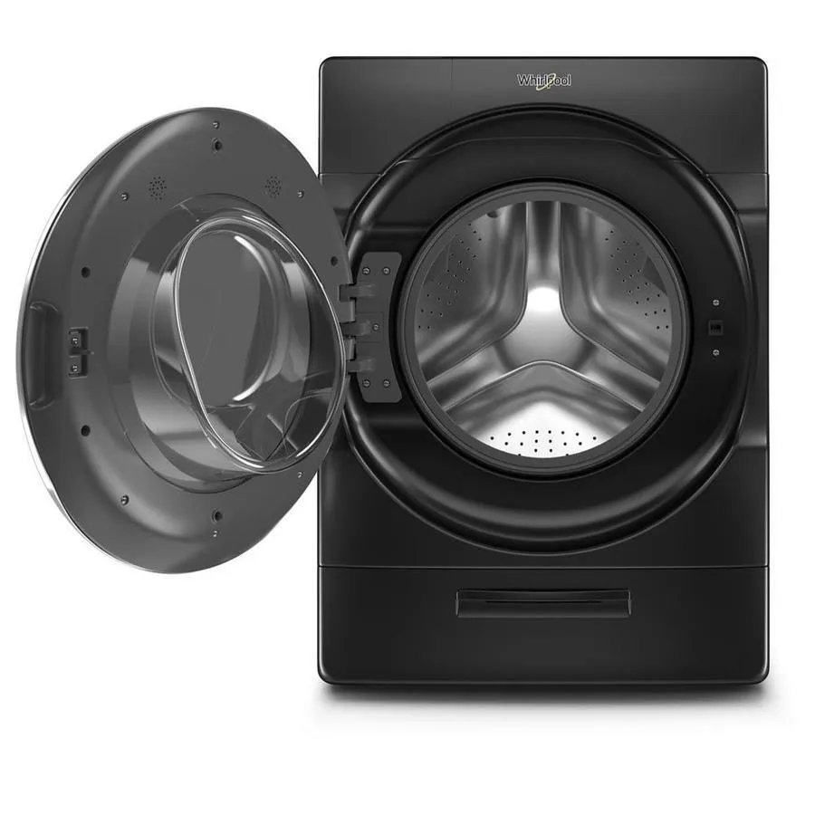 Whirlpool 5.0-cu ft Smart Capable High-Efficiency Front Load Washer with Load and Go XL Plus Dispenser - Black Shadow, photo 2 of 11