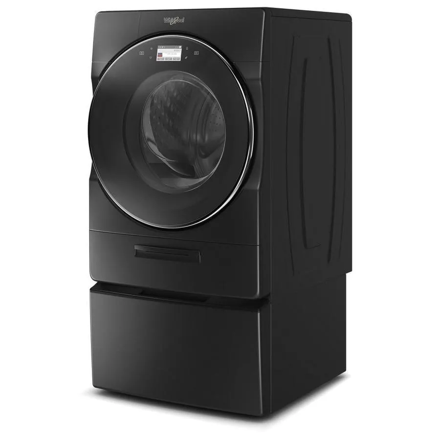 Whirlpool 5.0-cu ft Smart Capable High-Efficiency Front Load Washer with Load and Go XL Plus Dispenser - Black Shadow, photo 3 of 11