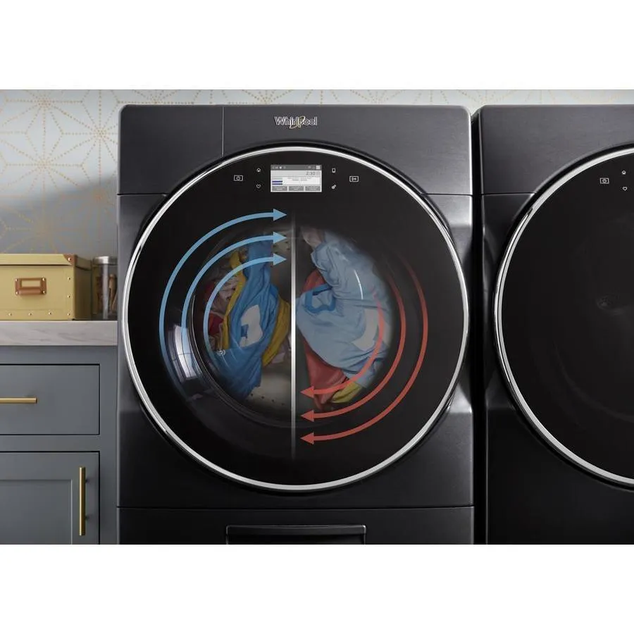 Whirlpool 5.0-cu ft Smart Capable High-Efficiency Front Load Washer with Load and Go XL Plus Dispenser - Black Shadow, photo 7 of 11