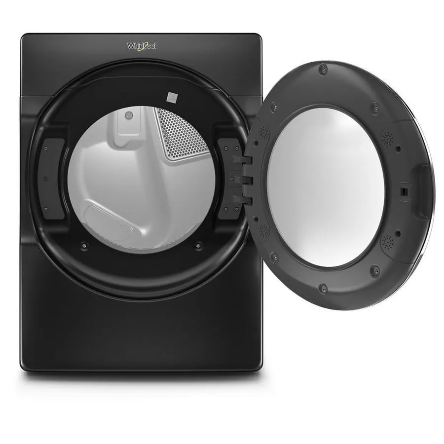 Whirlpool 7.4-cu ft Smart Front Load Stackable Vented Electric Dryer - Black Shadow, photo 2 of 12