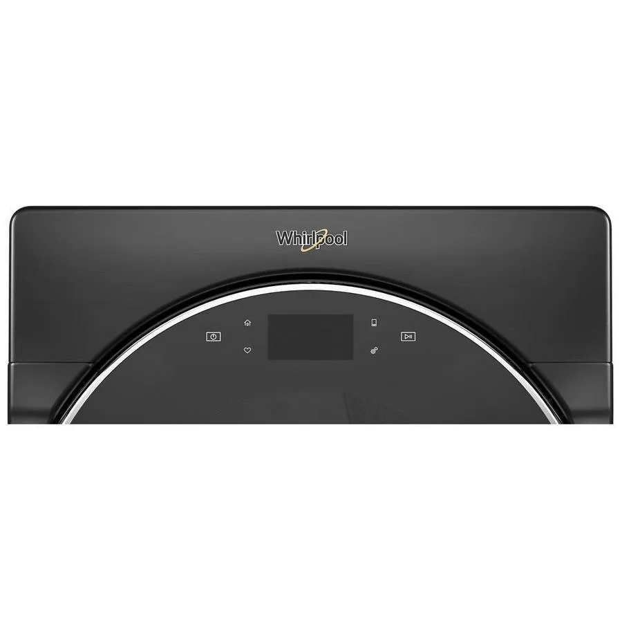 Whirlpool 7.4-cu ft Smart Front Load Stackable Vented Electric Dryer - Black Shadow, photo 4 of 12