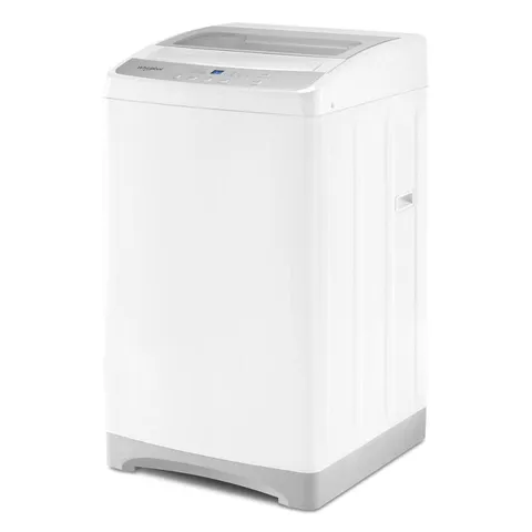 1.6-cu ft Compact Top-Load Washer with Flexible Installation - White