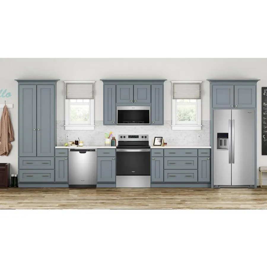 Whirlpool 30-in Smooth Surface 5 Elements 5.3-cu ft Steam Cleaning Freestanding Electric Range (Fingerprint-Resistant Stainless), photo 9 of 14