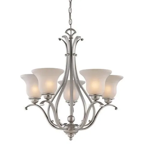 Monrovia 5-Light Brushed Nickel Transitional Chandelier