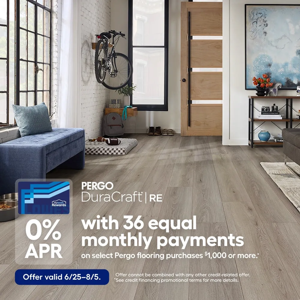 Pergo DuraCraft RE 22-mil 9.13-in W x 46.46-in L Waterproof Interlocking Vinyl Plank, photo 17 of 19