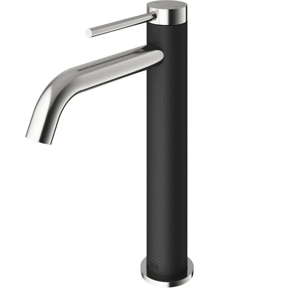 VIGO Lexington Single Hole Single-Handle cFiber Vessel Bathroom Faucet in Matte Black, photo 4 of 4