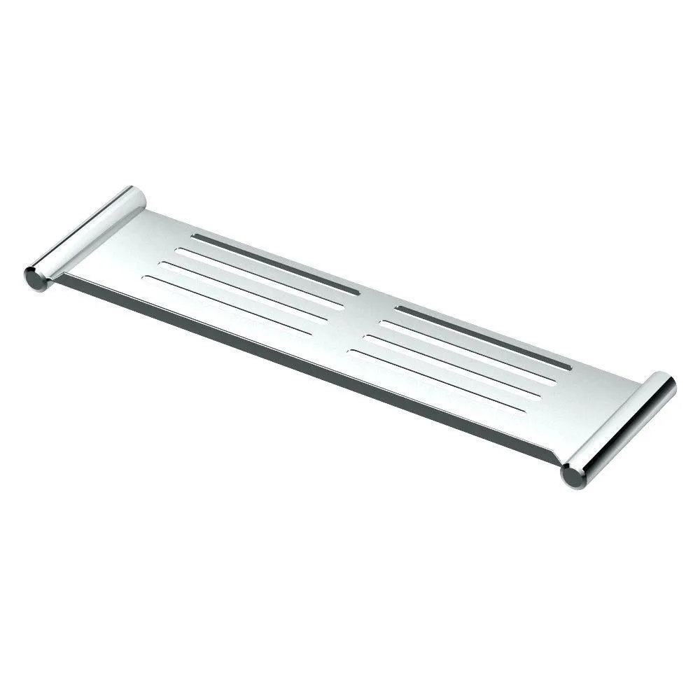 Gatco 19 in. W Elegant Shower Shelf in Brushed Nickel, photo 2 of 2