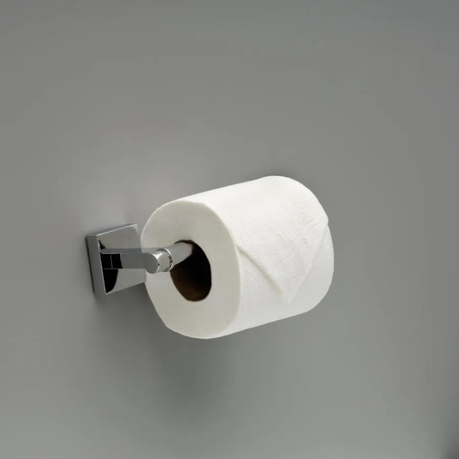 Franklin Brass Maxted Satin Nickel Wall Mount Single Post Toilet Paper Holder, photo 6 of 7