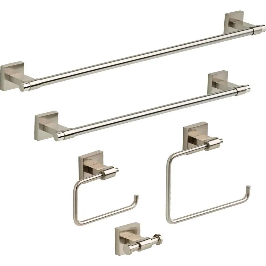 Franklin Brass Maxted Satin Nickel Wall Mount Single Post Toilet Paper Holder, photo 3 of 7