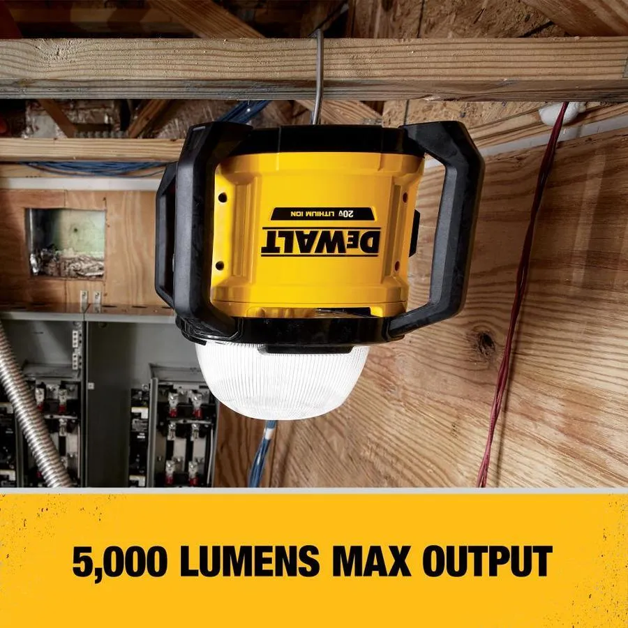 DEWALT 5000-Lumen LED Rechargeable Portable Work Light, photo 17 of 19