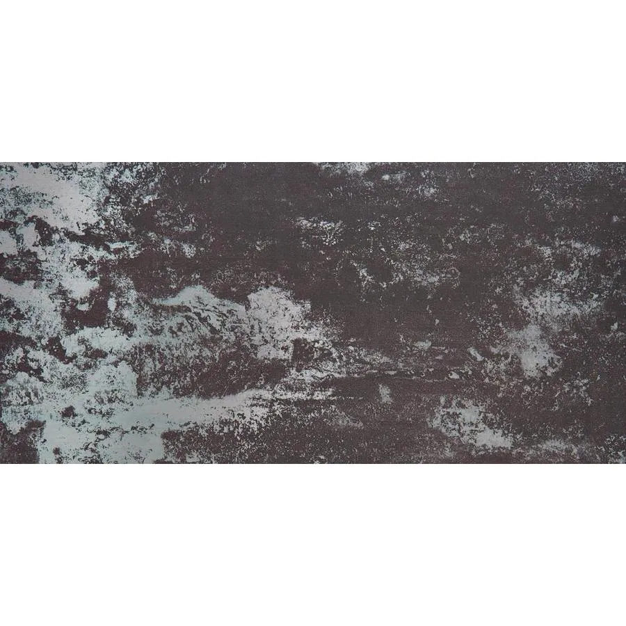 American Villa Supernatural 8-Pack Dark Steel 12-in x 24-in Metallic Porcelain Stone Look Floor Tile, photo 6 of 9