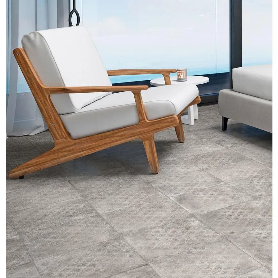 American Villa Segovia Diamond 6-in x 6-in Glazed Porcelain Cement Look Floor and Wall Tile Sample, photo 3 of 8