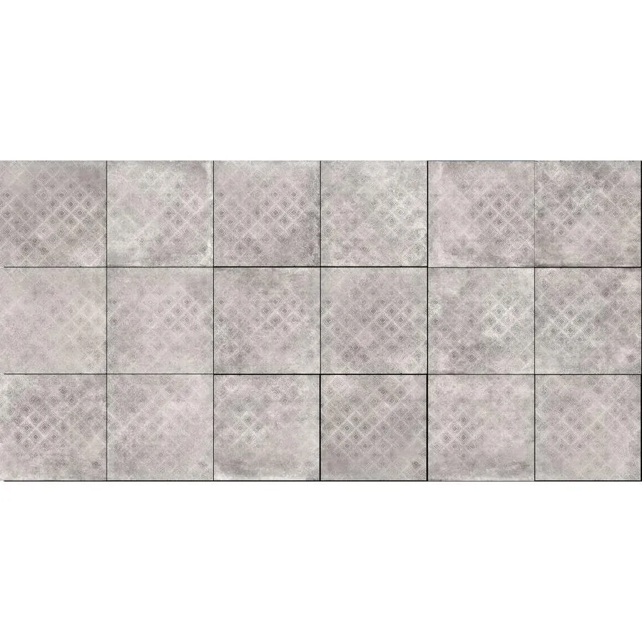American Villa Segovia Diamond 6-in x 6-in Glazed Porcelain Cement Look Floor and Wall Tile Sample, photo 7 of 8