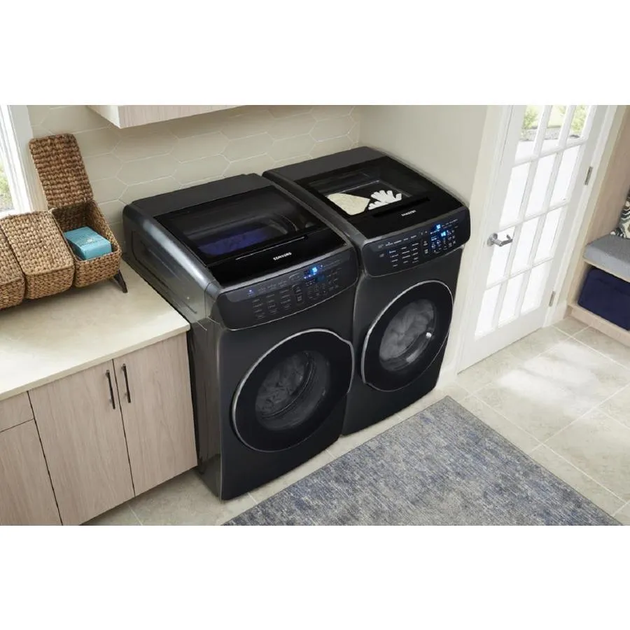 Samsung FlexWash 5.5-cu ft High Efficiency Primary Washer Only Front-Load Washer (Black Stainless Steel) ENERGY STAR, photo 9 of 12